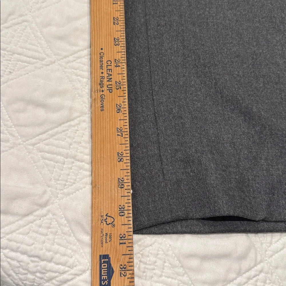NWT Talbots Gray Italian Wool Wide Legs Dress Pants Women's 18 fully lined - Picture 10 of 11